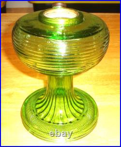 Antique Aladdin Beehive Green Oil Lamp Fount / Foot Only (No Burner Etc.) A22