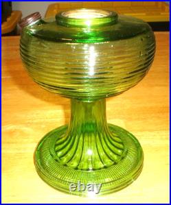 Antique Aladdin Beehive Green Oil Lamp Fount / Foot Only (No Burner Etc.) A22