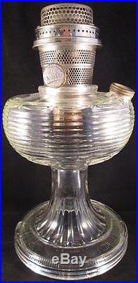 Antique Aladdin Beehive Oil Kerosene Lamp Clear Glass Vintage Model B No Reserve