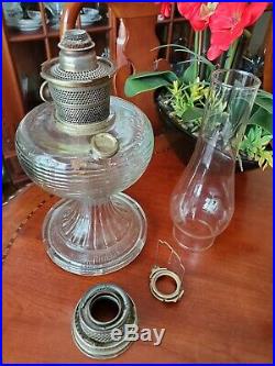 Antique Aladdin Beehive Oil Kerosene Lamp with Model B Burner