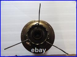 Antique Aladdin Brass Kerosene Mantle Oil Lamp Base Model No. 8 with Shade Ring