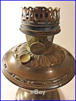 Antique Aladdin Brass Kerosene Oil Lamp Model No. 8 Complete Burner Generator