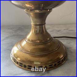 Antique Aladdin Brass Model #5 Kerosene Oil Lamp Electrified