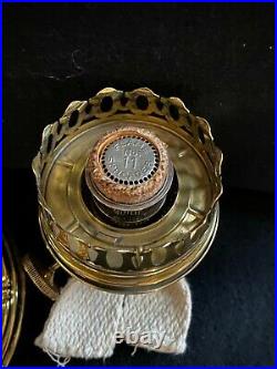 Antique Aladdin Brass Model No. 8 Oil Kerosene Lamp