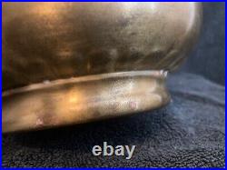 Antique Aladdin Brass Pot Kerosene Lamp Model #B/shade 1935-1955