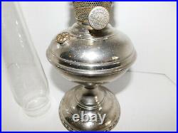 Antique Aladdin Chrome Oil Kerosene Lamp Model 6