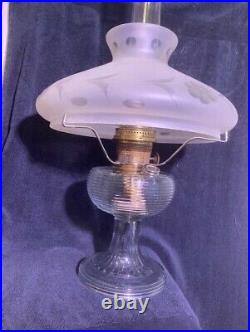 Antique Aladdin Clear Beehive L amp, 1937-1938/Aladdin Nu-Type Brass Model B