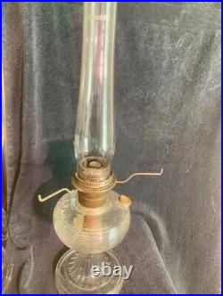 Antique Aladdin Clear Beehive Lamp, 1937-1938/Burner Nu-Type Brass Model B