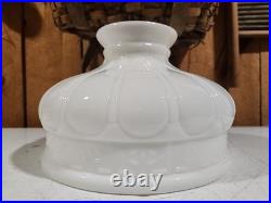 Antique Aladdin Coleman Gas Oil Kerosene Lamp Lantern Glass Shade 10 Fitter