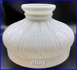 Antique Aladdin Coleman Gas Oil Kerosene Lamp Lantern Glass Shade 9 1/2 Fitter