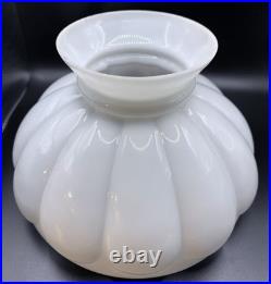 Antique Aladdin Coleman Rayo Gas Kerosene Oil Milk Glass Lamp 10 Shade