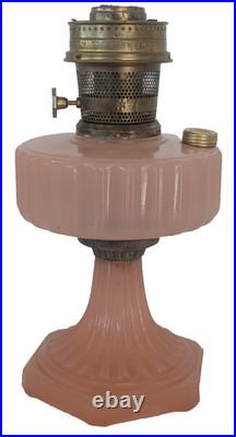 Antique Aladdin Corinthian Rose Moonstone Oil Lamp 23 Burner