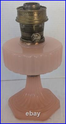 Antique Aladdin Corinthian Rose Moonstone Oil Lamp 23 Burner