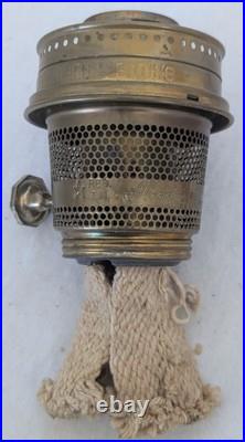 Antique Aladdin Corinthian Rose Moonstone Oil Lamp 23 Burner