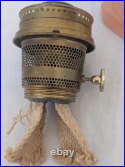 Antique Aladdin Corinthian Rose Moonstone Oil Lamp 23 Burner