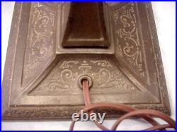 Antique Aladdin Electric Office Desk Lamp Bankers Student With Green Cased Shade