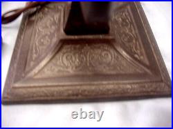 Antique Aladdin Electric Office Desk Lamp Bankers Student With Green Cased Shade