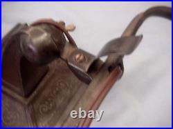 Antique Aladdin Electric Office Desk Lamp Bankers Student With Green Cased Shade