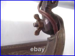 Antique Aladdin Electric Office Desk Lamp Bankers Student With Green Cased Shade