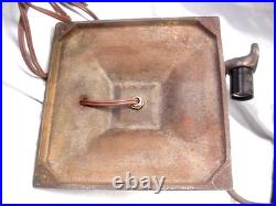 Antique Aladdin Electric Office Desk Lamp Bankers Student With Green Cased Shade