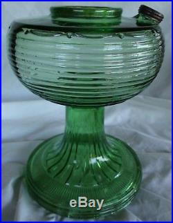 Antique Aladdin Green BEEHIVE Kerosene Oil Lamp Base Only