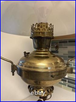 Antique Aladdin Hanging Lamp Kerosene Converted To Electric No. 6