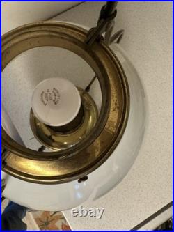Antique Aladdin Hanging Lamp Kerosene Converted To Electric No. 6