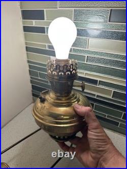 Antique Aladdin Hanging Lamp Kerosene Converted To Electric No. 6