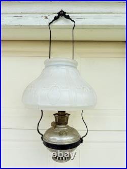 Antique Aladdin Hanging Oil Lamp