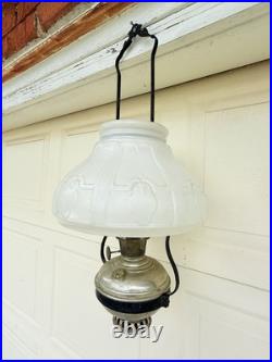 Antique Aladdin Hanging Oil Lamp