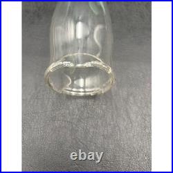 Antique Aladdin Jadeite Green Milk Glass Quilted Oil Lamp Hand Painted Shade