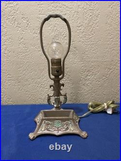 Antique Aladdin Jewel Case Parisian Bronze or Cast Electric Lamp