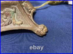 Antique Aladdin Jewel Case Parisian Bronze or Cast Electric Lamp