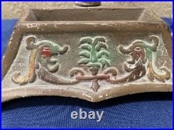 Antique Aladdin Jewel Case Parisian Bronze or Cast Electric Lamp