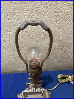 Antique Aladdin Jewel Case Parisian Bronze or Cast Electric Lamp