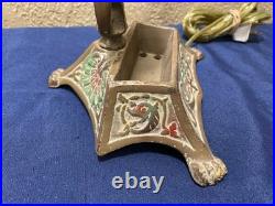 Antique Aladdin Jewel Case Parisian Bronze or Cast Electric Lamp