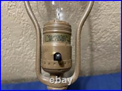 Antique Aladdin Jewel Case Parisian Bronze or Cast Electric Lamp