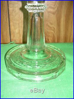 Antique Aladdin Kerosene Oil Lamp Clear Tall Lincoln Drape