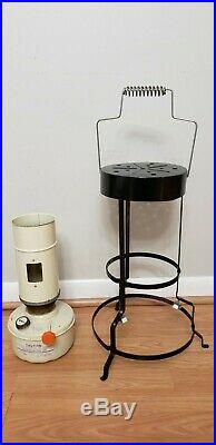 Antique Aladdin Kerosene Paraffin Oil Space Heater Stove Blue Flame Vintage Lamp