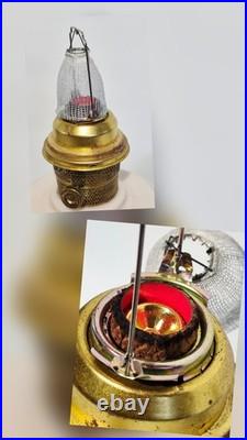 Antique Aladdin Lamp Ball Shade This Lamp Is Fully Functional And Ready To Use