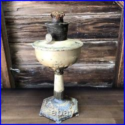 Antique Aladdin Lamp Chimney Iron Base Shade Lighting Model B