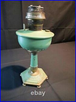 Antique Aladdin Lamp Chimney Iron With Base. BEAUTIFUL