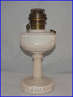 Antique Aladdin Lamp Oil Kerosene Lincoln Drape Light Pale Pink Alacite Color