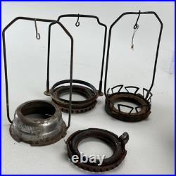 Antique Aladdin Lamp Parts Lot Nu Type Model 11 Burners Wicks Gallery Parts