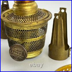 Antique Aladdin Lamp Parts Lot Nu Type Model 11 Burners Wicks Gallery Parts