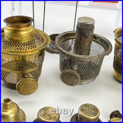 Antique Aladdin Lamp Parts Lot Nu Type Model 11 Burners Wicks Gallery Parts