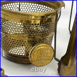 Antique Aladdin Lamp Parts Lot Nu Type Model 11 Burners Wicks Gallery Parts