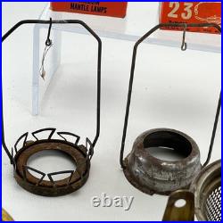 Antique Aladdin Lamp Parts Lot Nu Type Model 11 Burners Wicks Gallery Parts