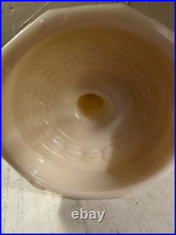 Antique Aladdin Lincoln Drape Table Lamp Base White Alacite c. 1940