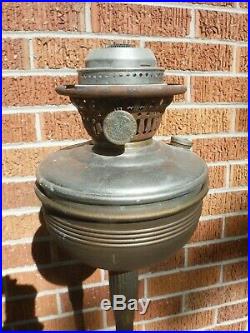 Antique Aladdin Mantle Lamp Floor Oil Kerosene Base Model 2100, Burner Model 12